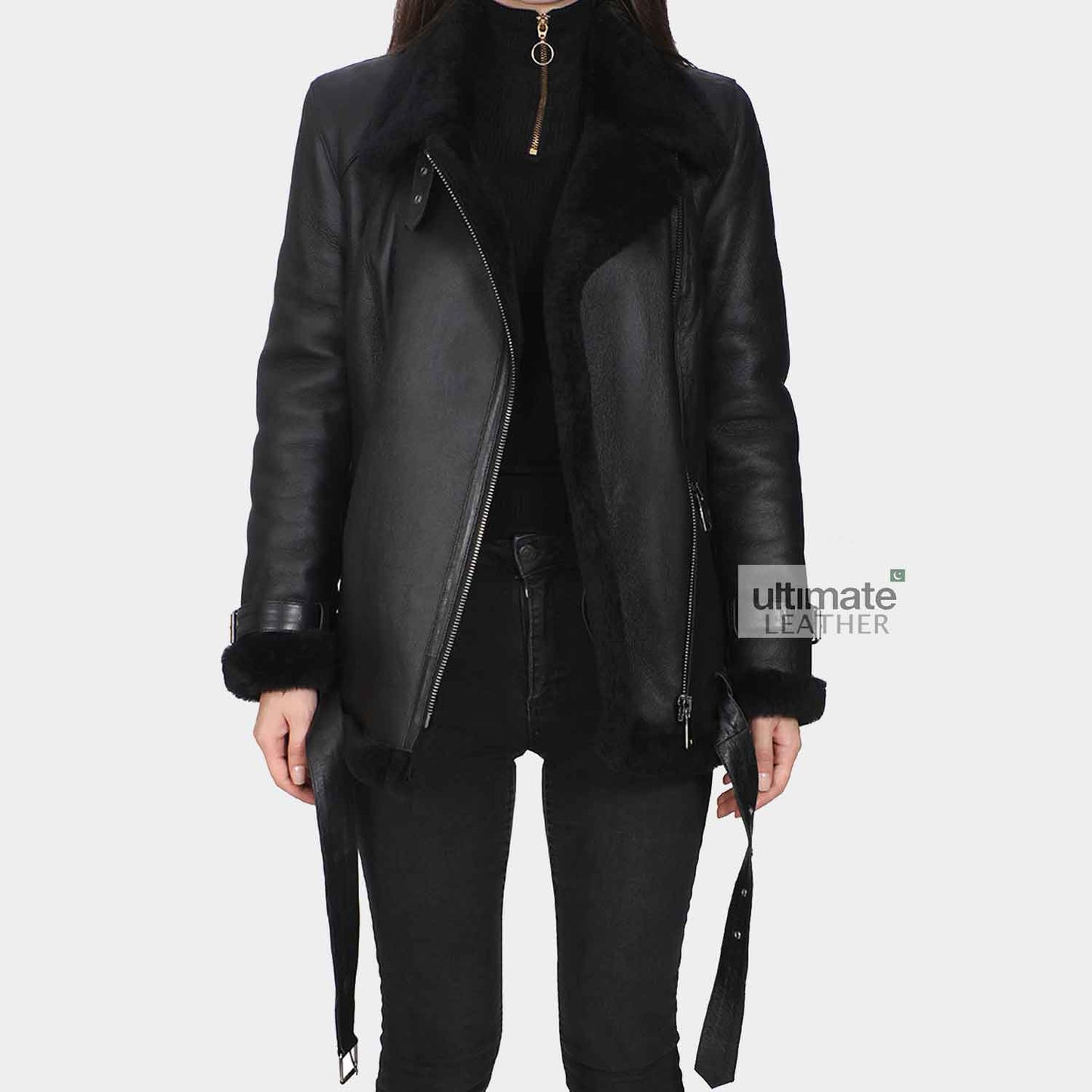 Women’s Black Lambskin Leather Jacket
