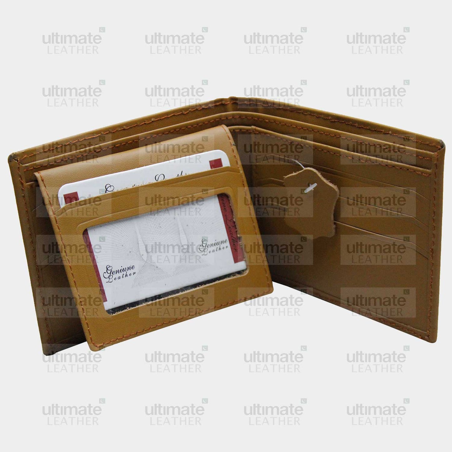 Men's Camel Color Leather Wallet
