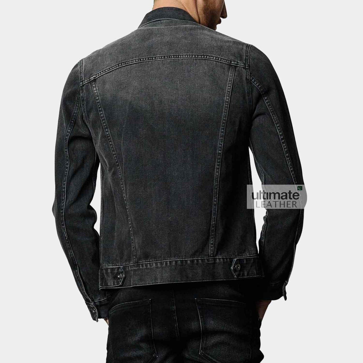 Men's Black Denim Jacket