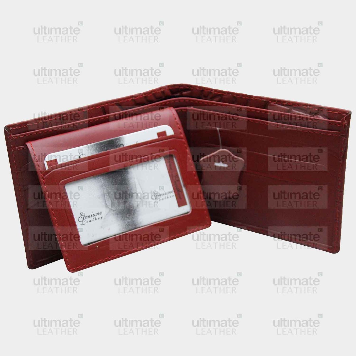 Men's Red Crocodile Wallet