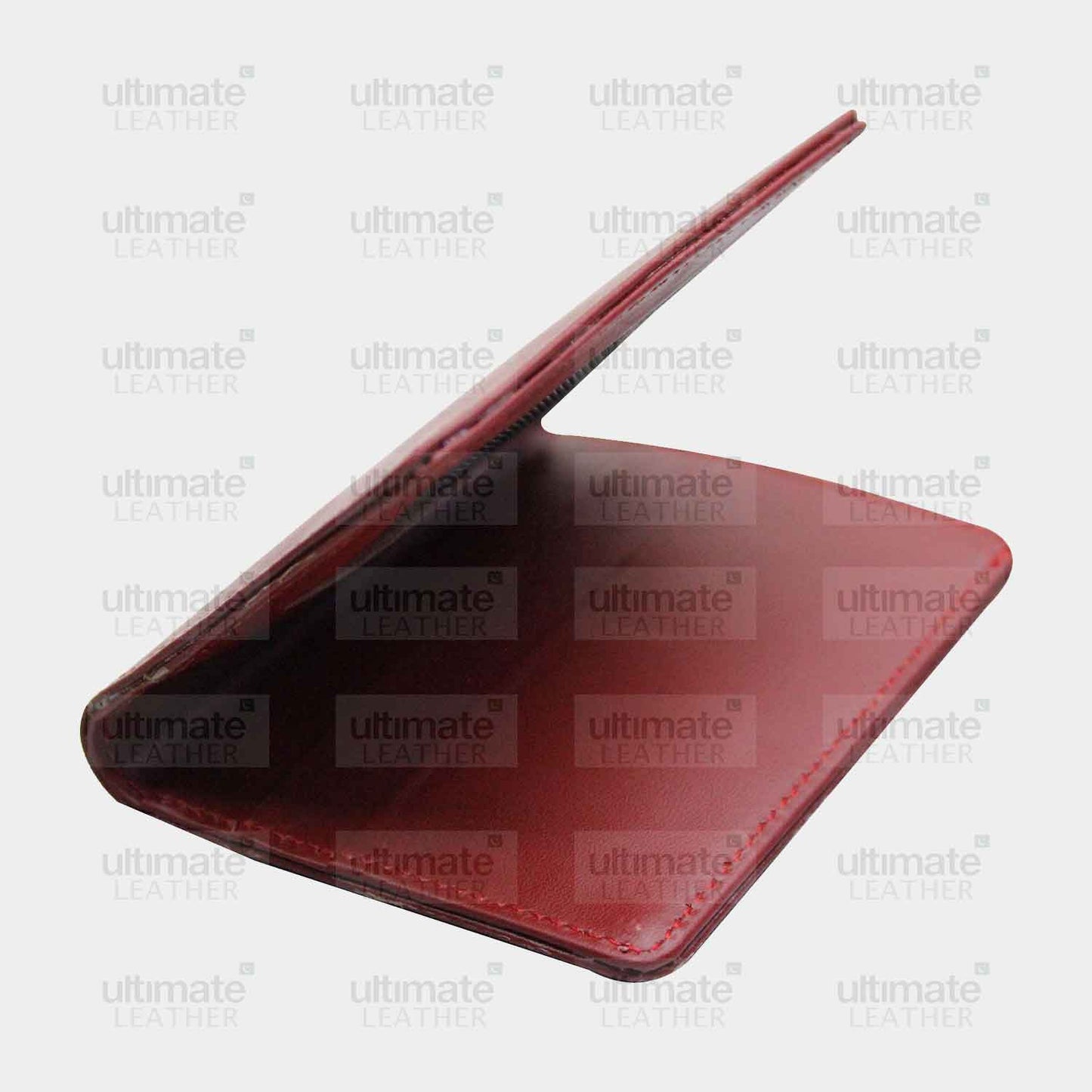 Men's Red Leather Card Holder