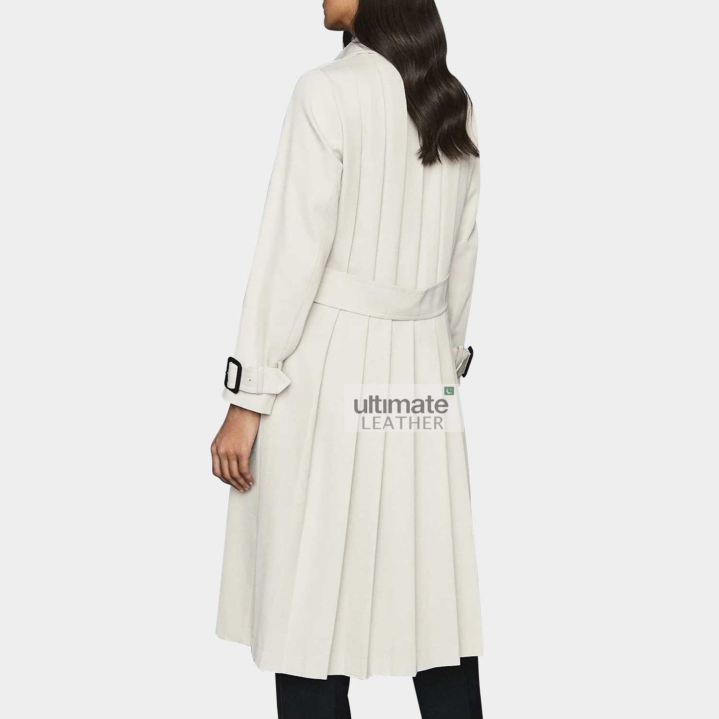 Women's White Long Coat