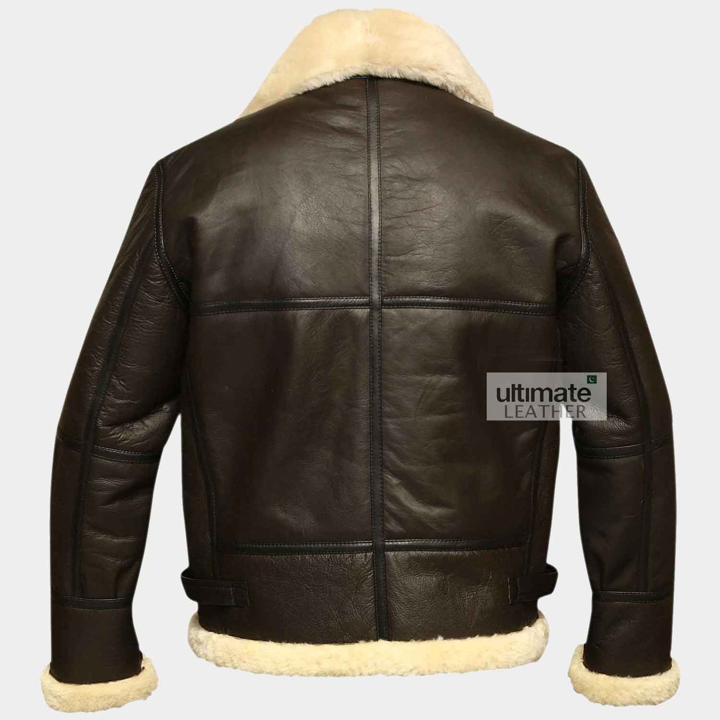 Mens Brown Fur Leather Jacket
