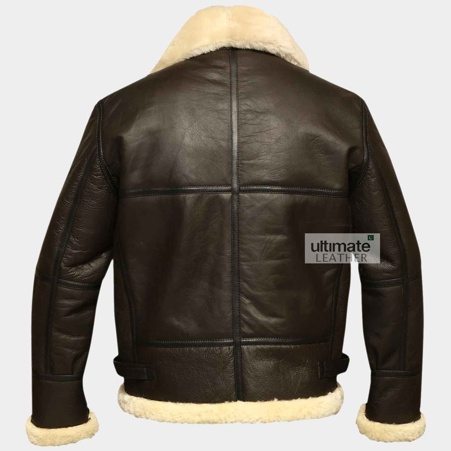 Mens Brown Fur Leather Jacket