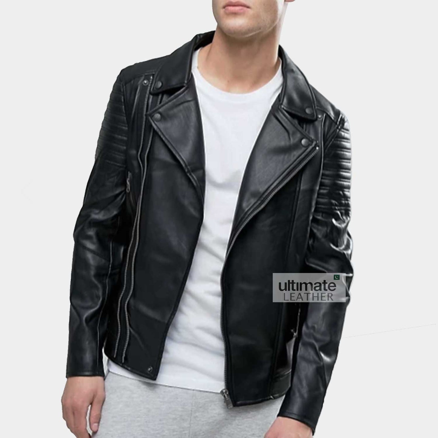 Black Biker Leather Jacket