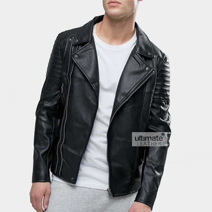 Black Biker Leather Jacket
