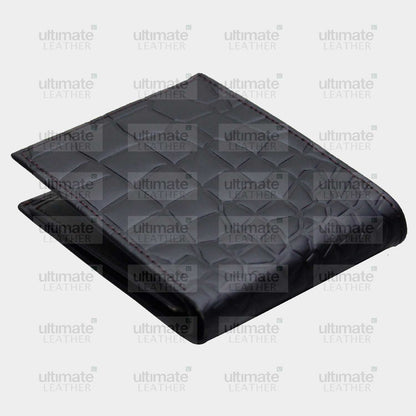 Men's Black Crocodile Wallet