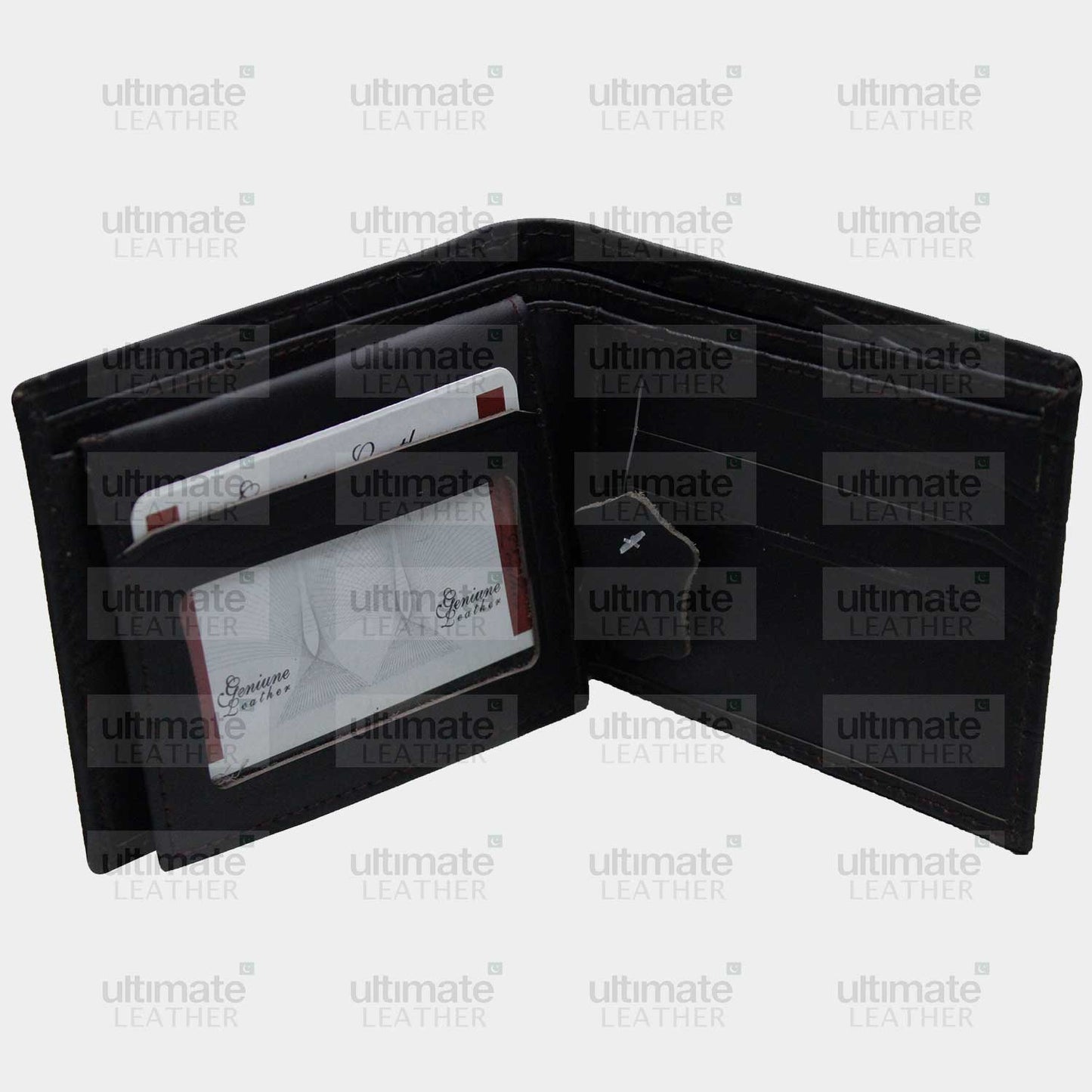 Men's Black Crocodile Wallet