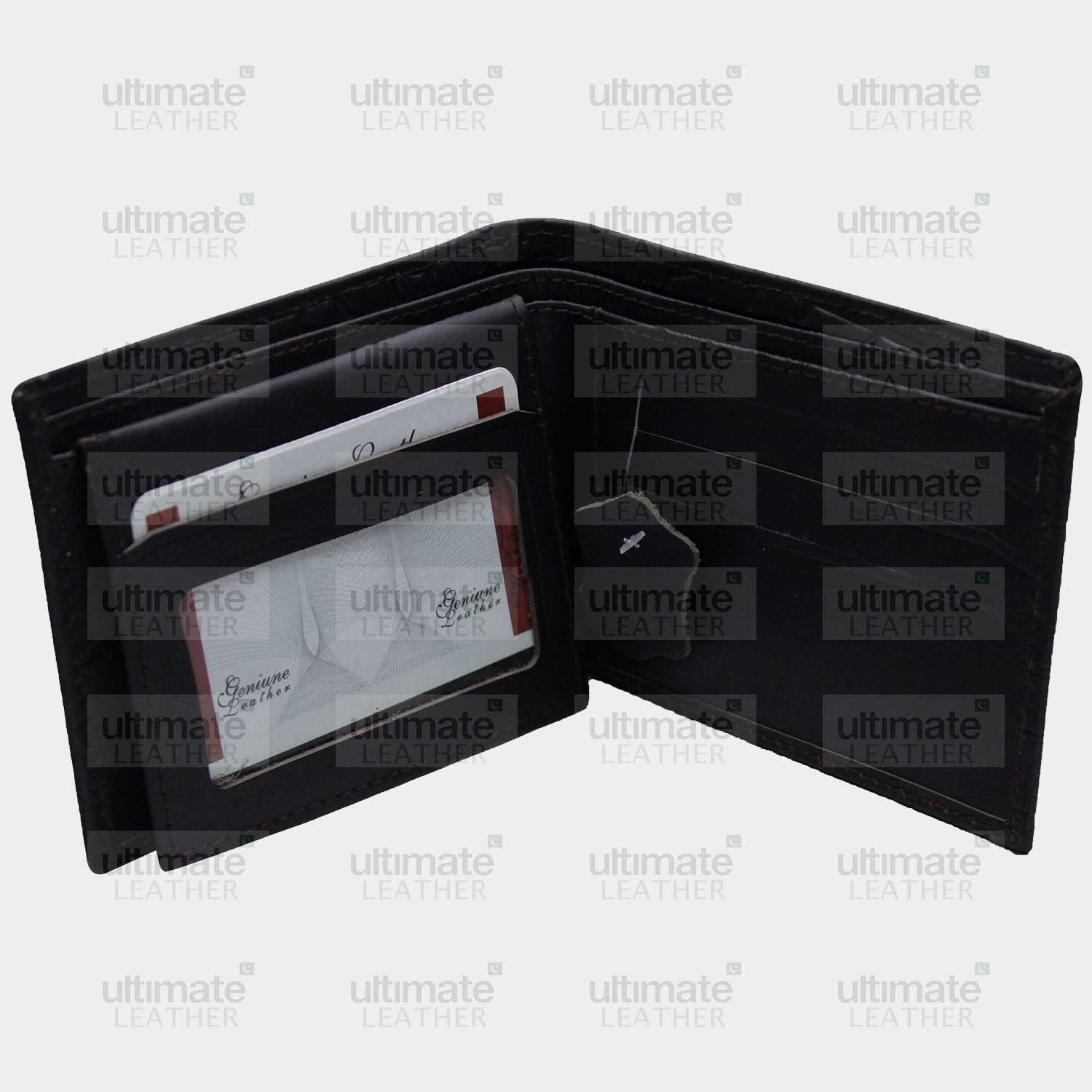 Men's Black Crocodile Wallet