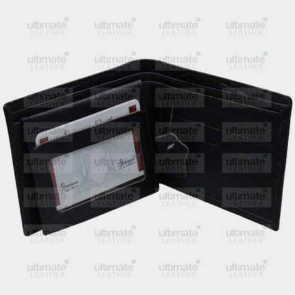 Men's Black Crocodile Wallet