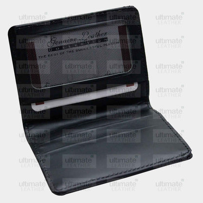 Men's Black Leather Card Holder