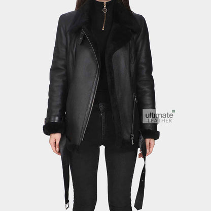 Women’s Black Lambskin Leather Jacket