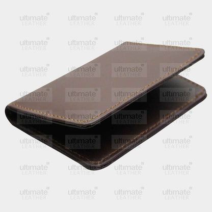 Men's Chocolate Brown Leather Card Holder
