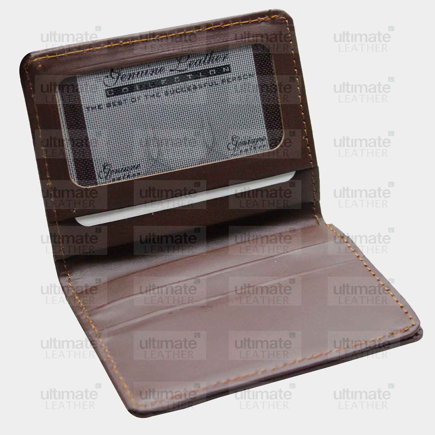 Men's Chocolate Brown Leather Card Holder