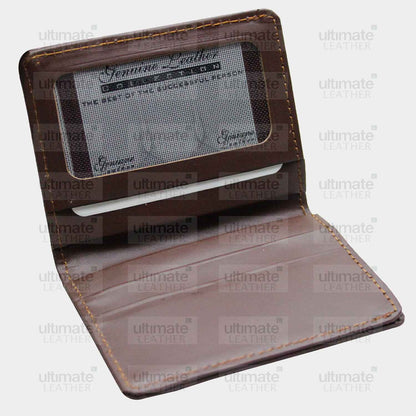 Men's Chocolate Brown Leather Card Holder