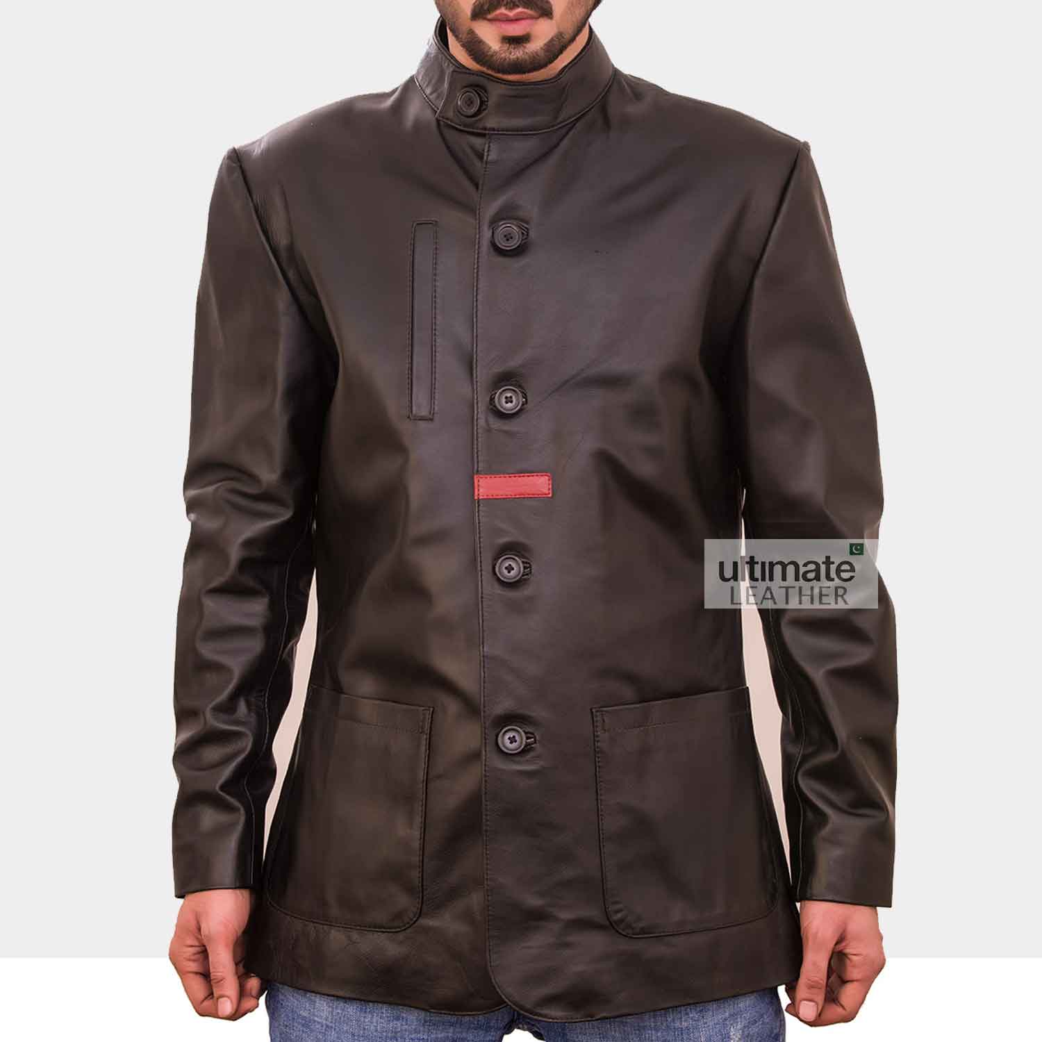 Men's Classic Vintage Brown Leather Jacket