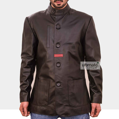 Men's Classic Vintage Brown Leather Jacket