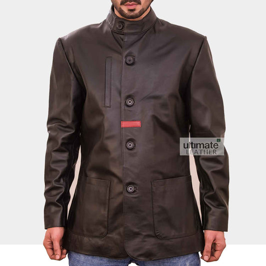 Men's Classic Vintage Brown Leather Jacket