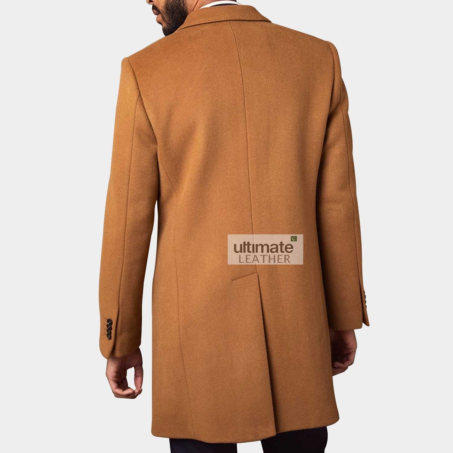 Men's Brown Wool Coat