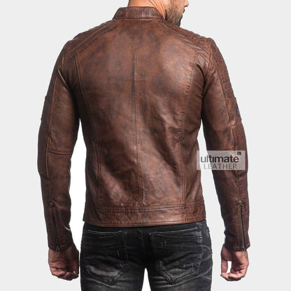 Stylish Biker Leather Jacket For Men