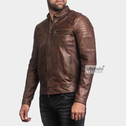 Stylish Biker Leather Jacket For Men