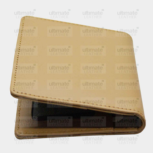Men's Camel Color Leather Card Holder