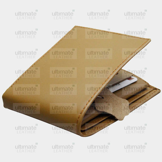 Men's Camel Color Leather Wallet