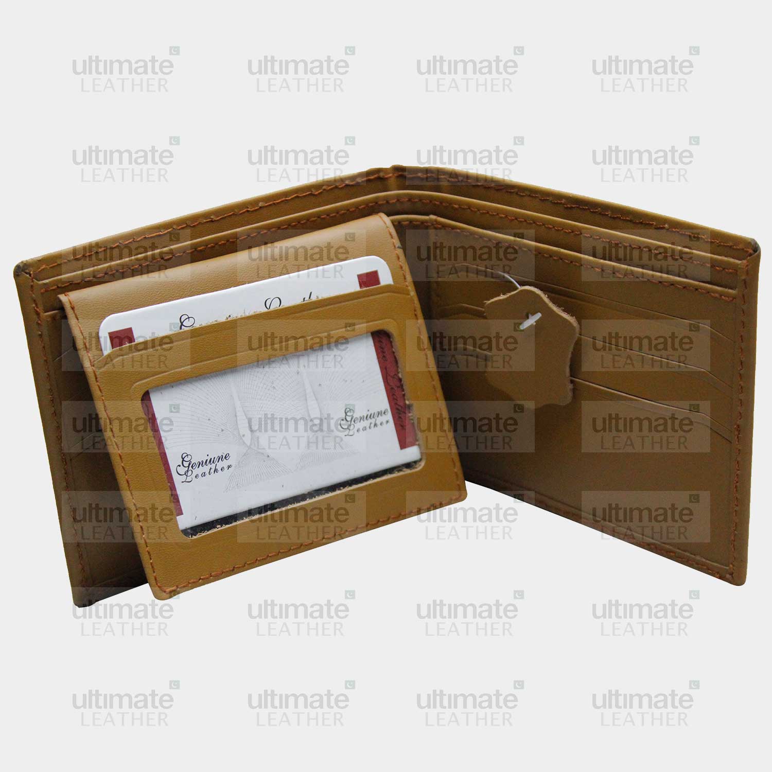 Men's Camel Color Leather Wallet