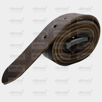 Men's Chocolate Brown Leather Belt