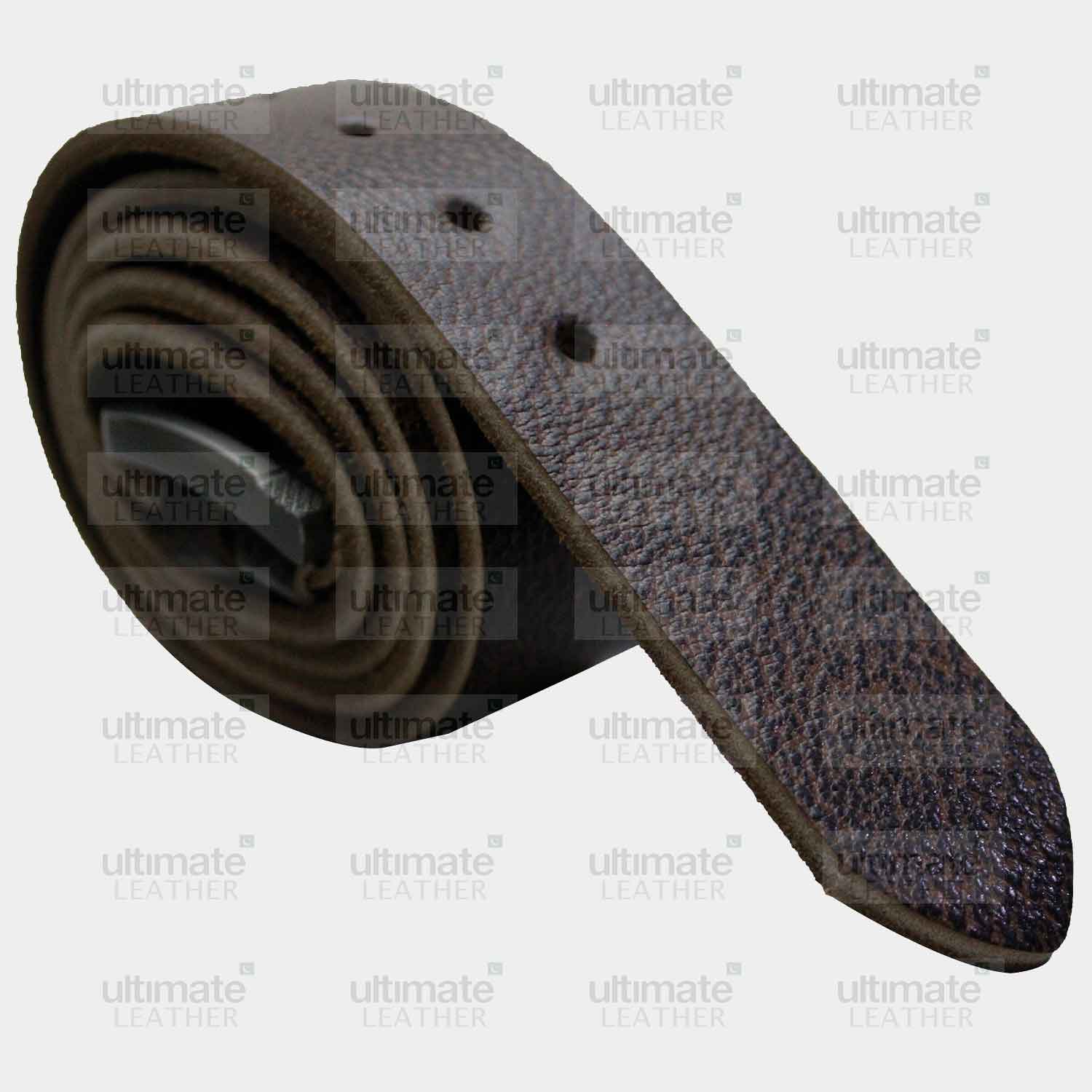 Men's Chocolate Brown Leather Belt