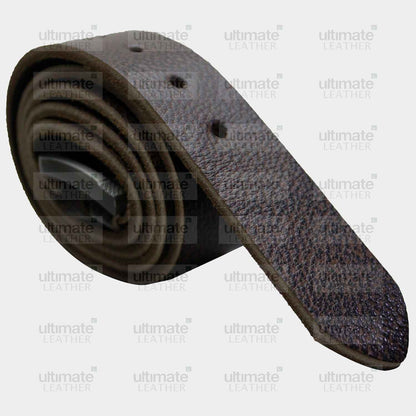 Men's Chocolate Brown Leather Belt
