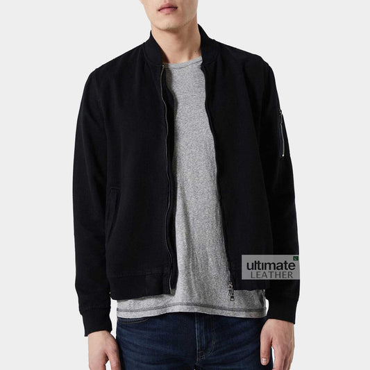 Men's Cotton Rib Knit Jacket