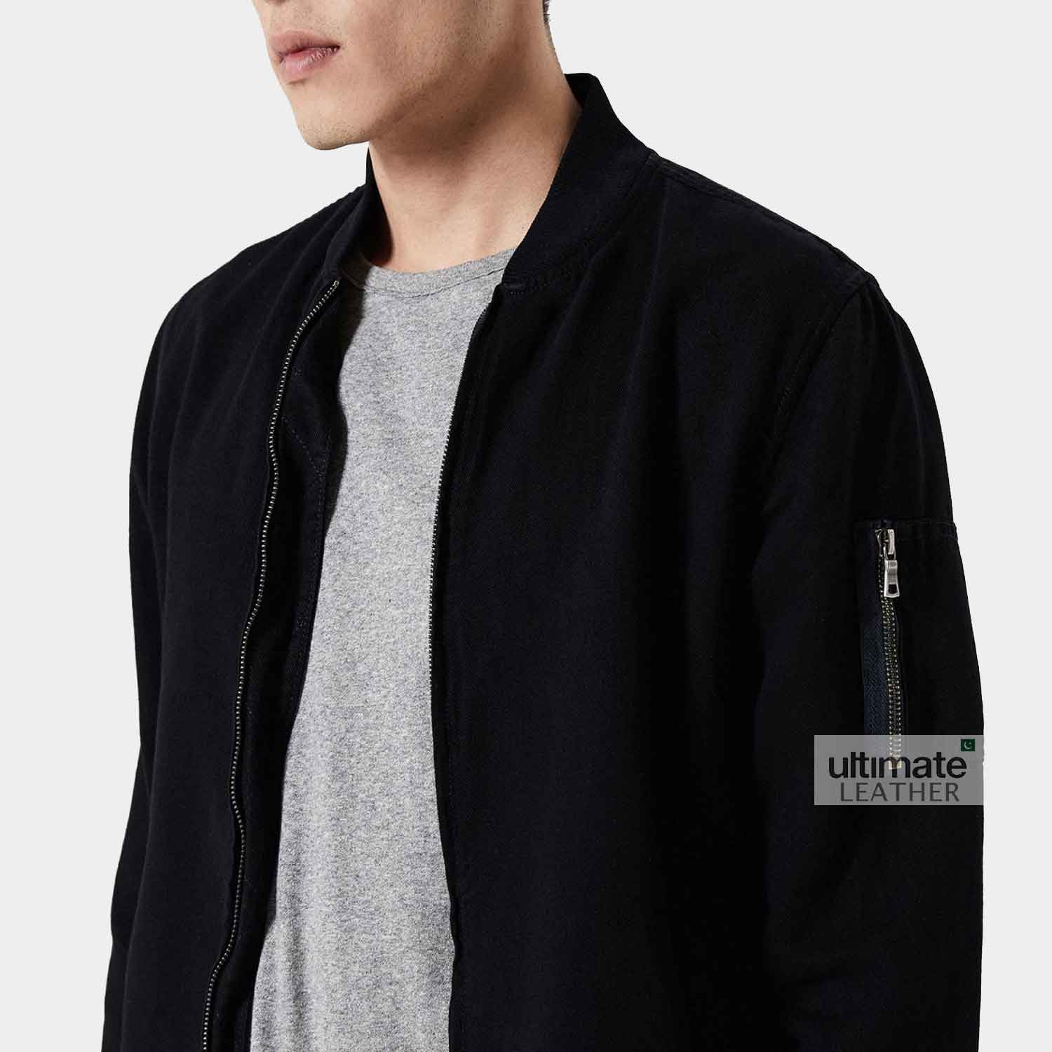 Men's Cotton Rib Knit Jacket
