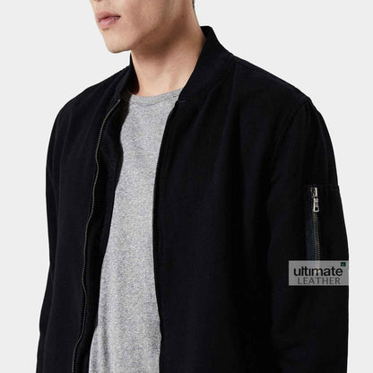 Men's Cotton Rib Knit Jacket