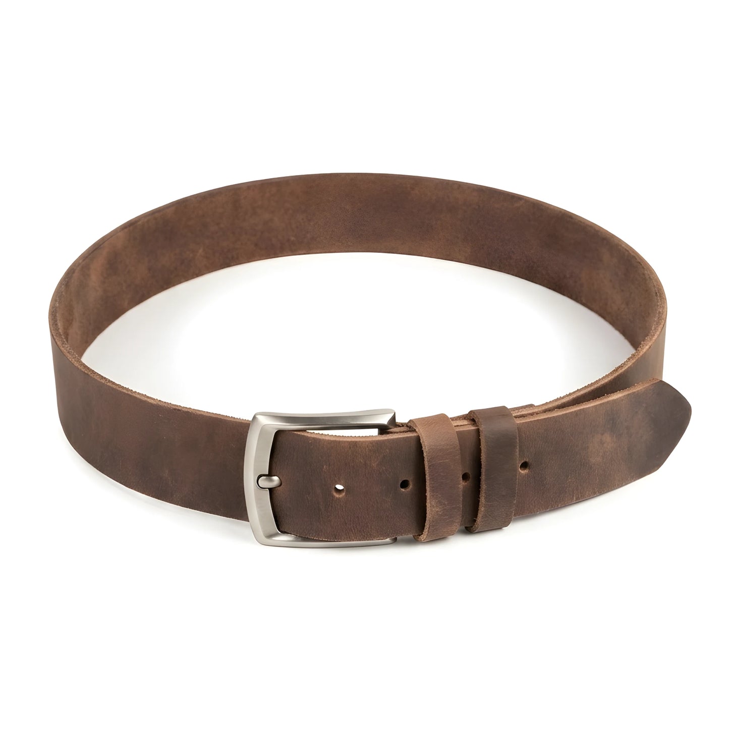 Vintage Brown Genuine Leather Belt for Men