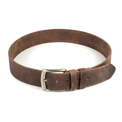 Vintage Brown Genuine Leather Belt for Men