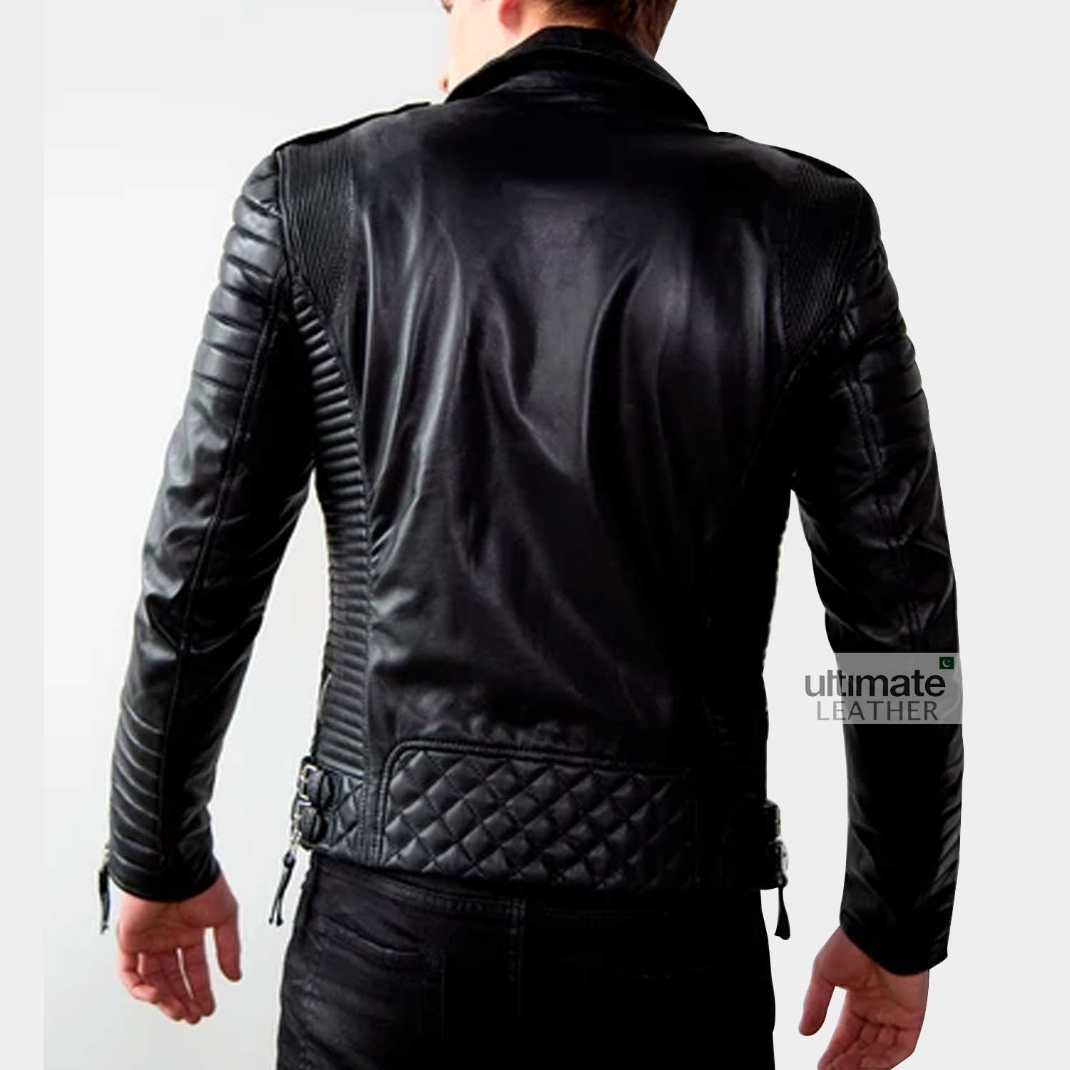 Men's Black Biker Jacket