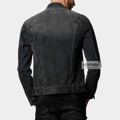 Men's Black Denim Jacket