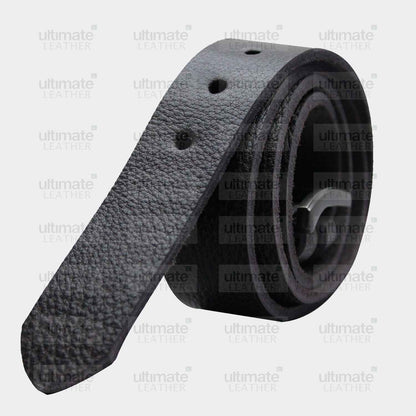 Men's Black Leather Belt