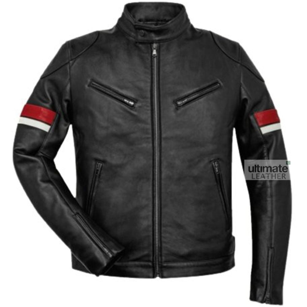 Men's Black Leather Jacket