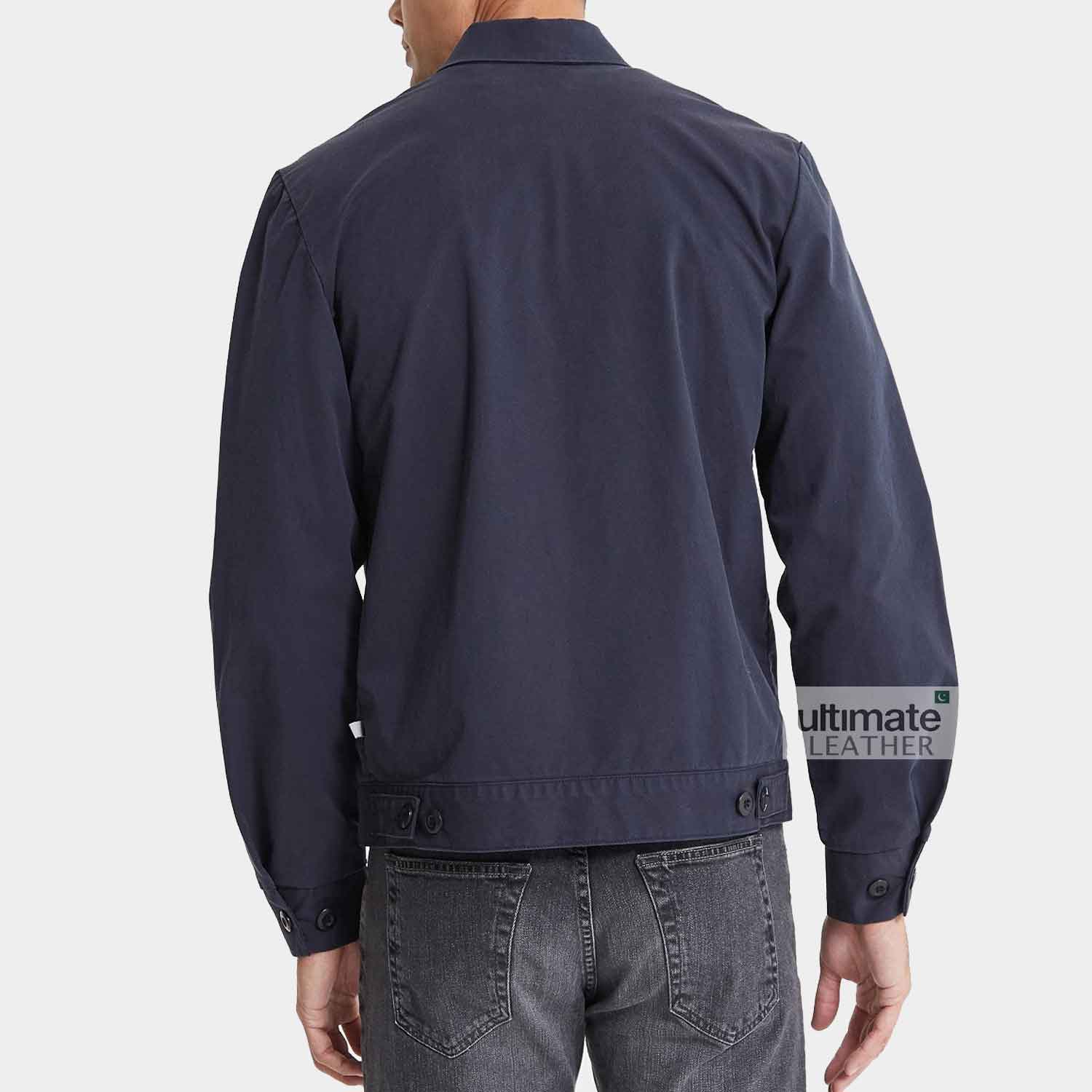 Men's Blue Cotton Jacket