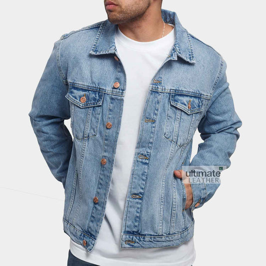 Men's Light Blue Denim Jacket