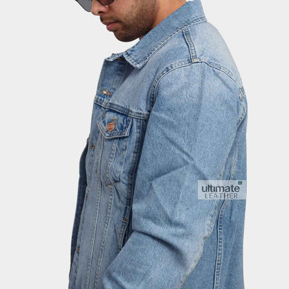 Men's Light Blue Denim Jacket