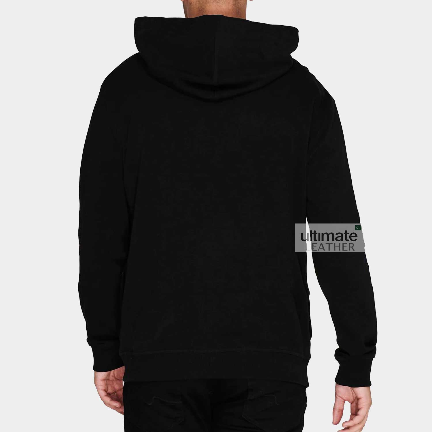 Men's Fleece Black Hoodie Jacket