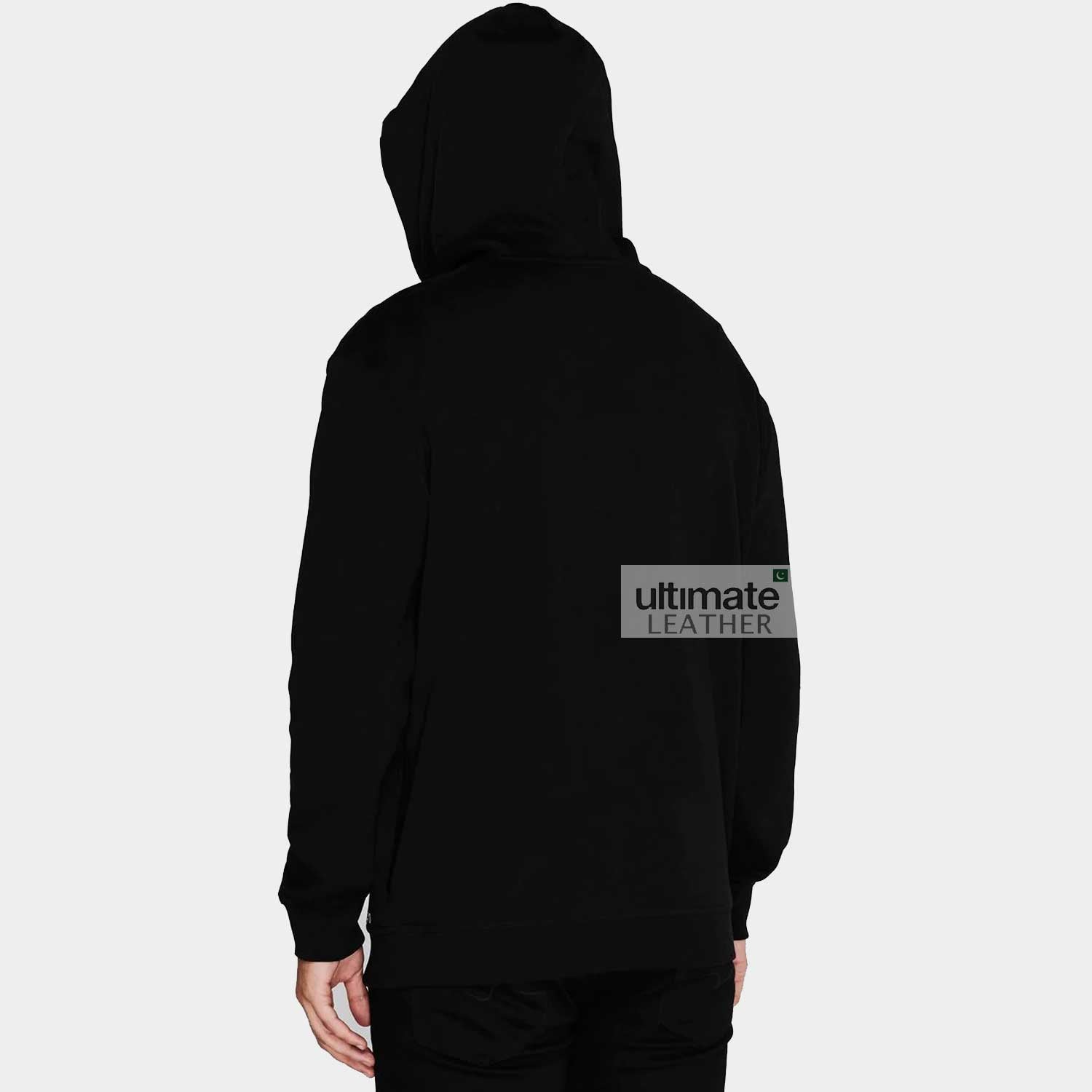 Men's Fleece Black Hoodie Jacket