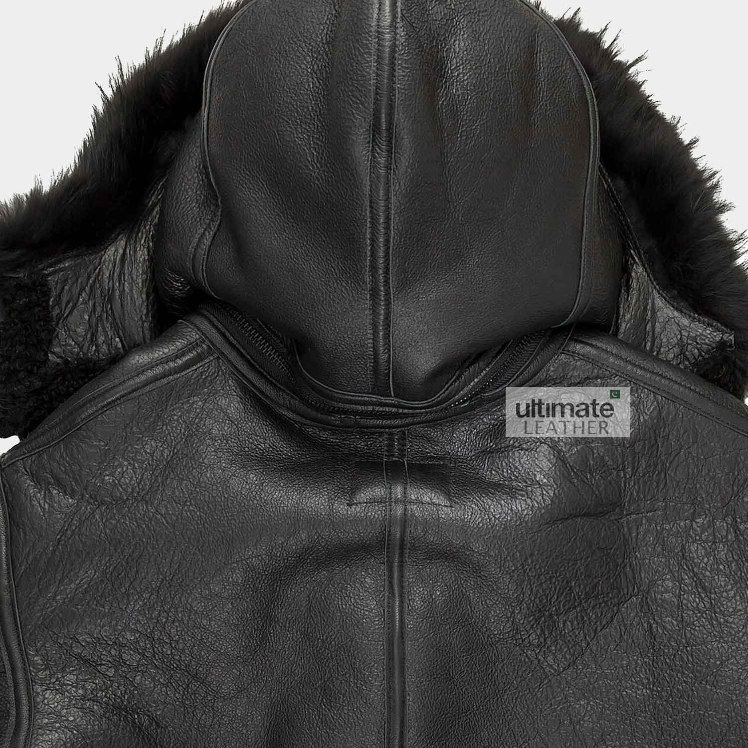 Mens B3 Bomber Shearling Leather Jacket