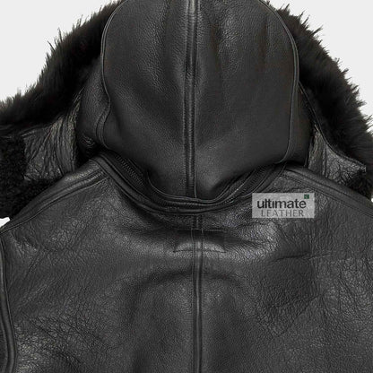 Mens B3 Bomber Shearling Leather Jacket