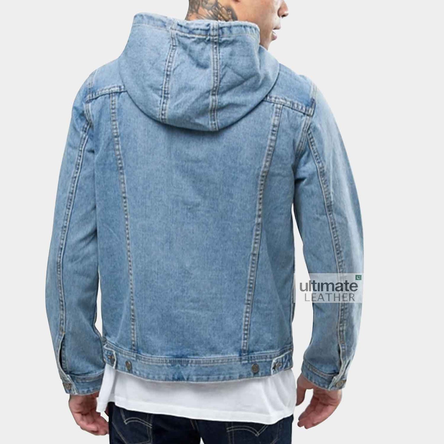 Men's Hooded Denim Jacket