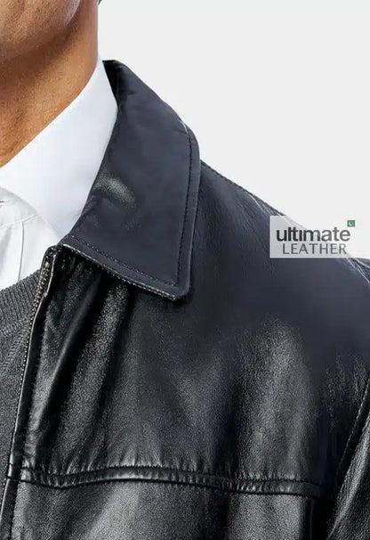 Men's Semi Formal Lambskin Leather Jacket