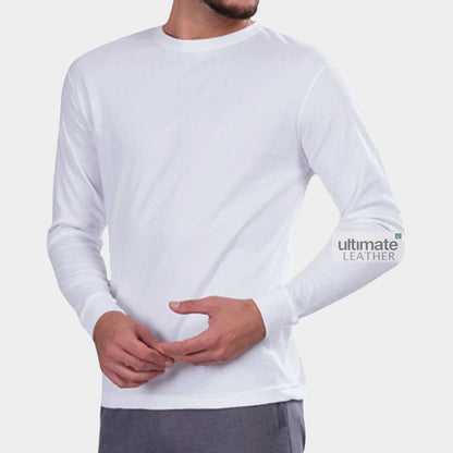 Men's White Fleece T-Shirt